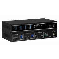 KanexPro KVM-2X1HDMI8K - KVM-переключатель с 2 входными портами HDMI 8K@60
