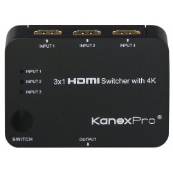 KanexPro SW-HD3X14K - Коммутатор HDMI 3x1 с поддержкой 4K