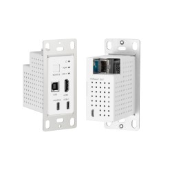 KanexPro WP-EXTHDTC70 - Настенная панель 2x1 HDMI 4K 18G USB-C